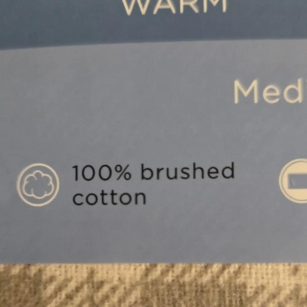 Cuddl Duds Heavyweight Flannel Set 100%Brushed Cotton